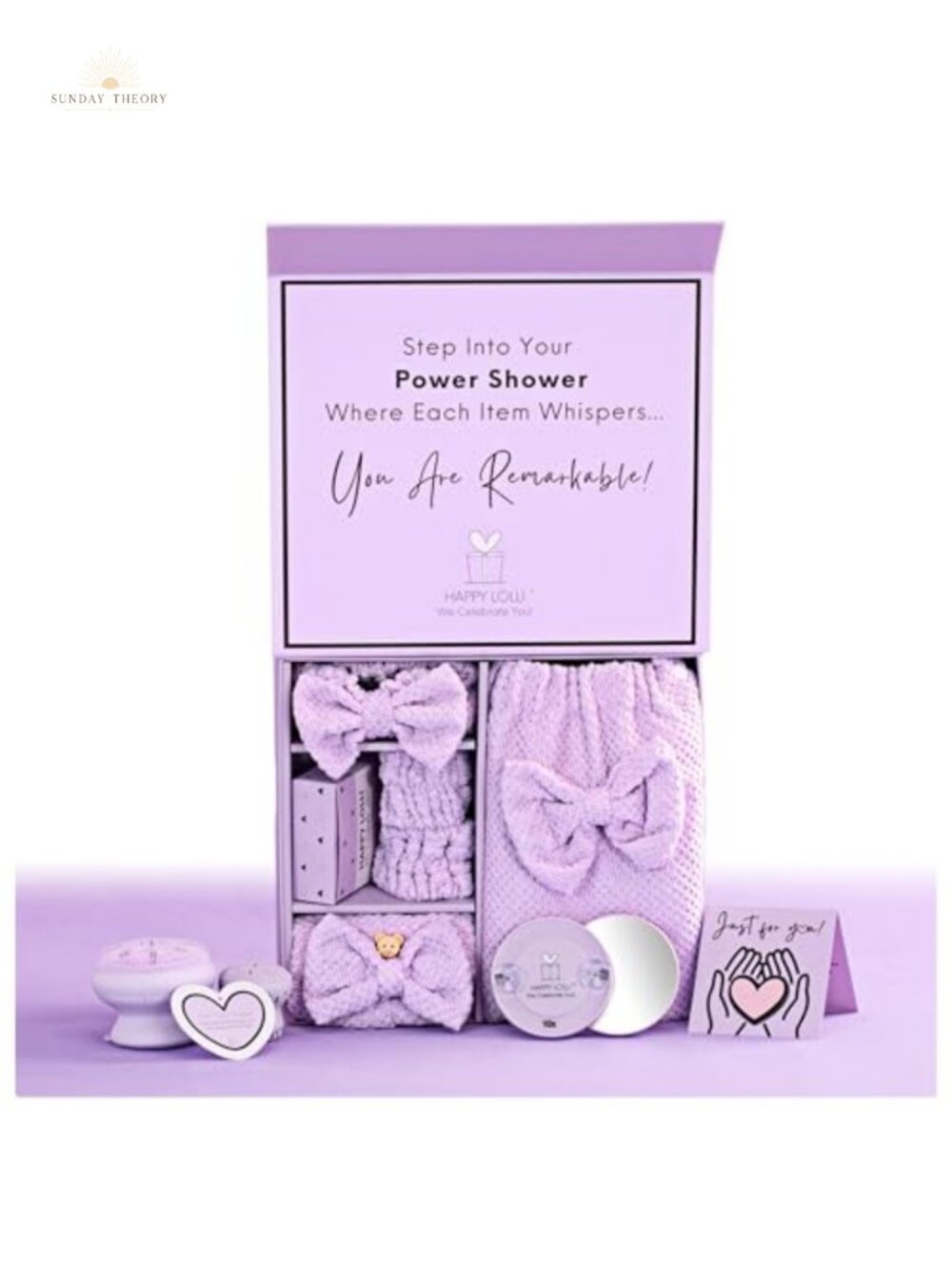 Complete Shower & Skin Care Gift Set with Towel, Headband, Sponges